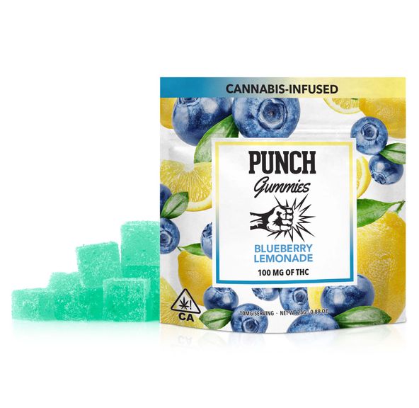 Punch Edibles - 100mg Gummies - Blue Lemonade