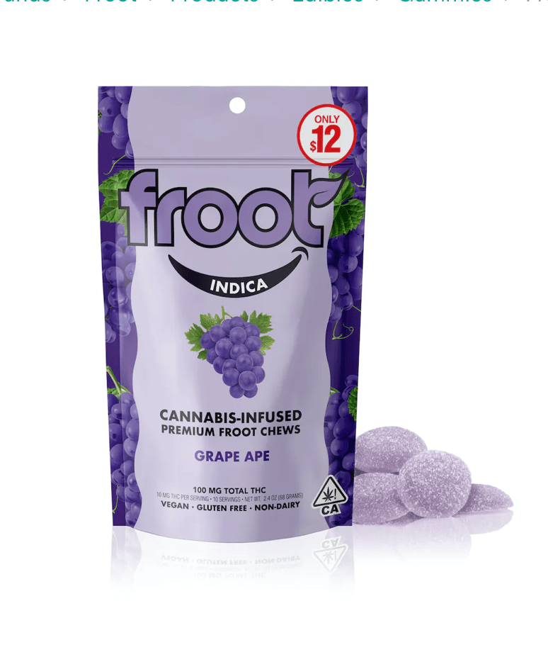 Froot-Grape Ape Gummies 100mg