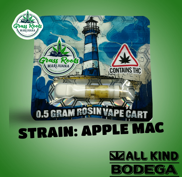 Apple Mac Live Rosin Cart .5g (@grassrootsmarijuana)