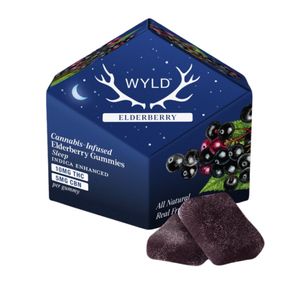 Elderberry 2:1 CBN + Indica Enhanced Gummies 100mg: 50mg