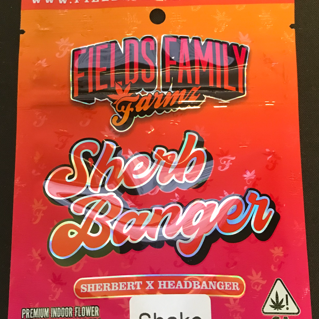 Fields Family Farmz Sherb Banger 3.5g Shake 31%