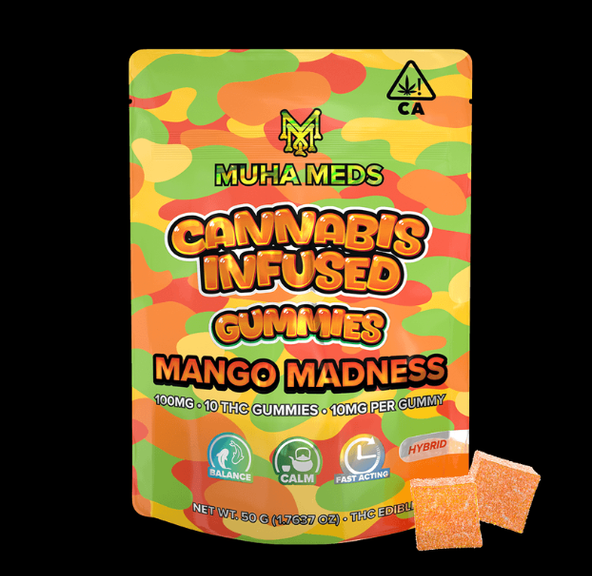 100mg Mango Madness (Hybrid) Gummies