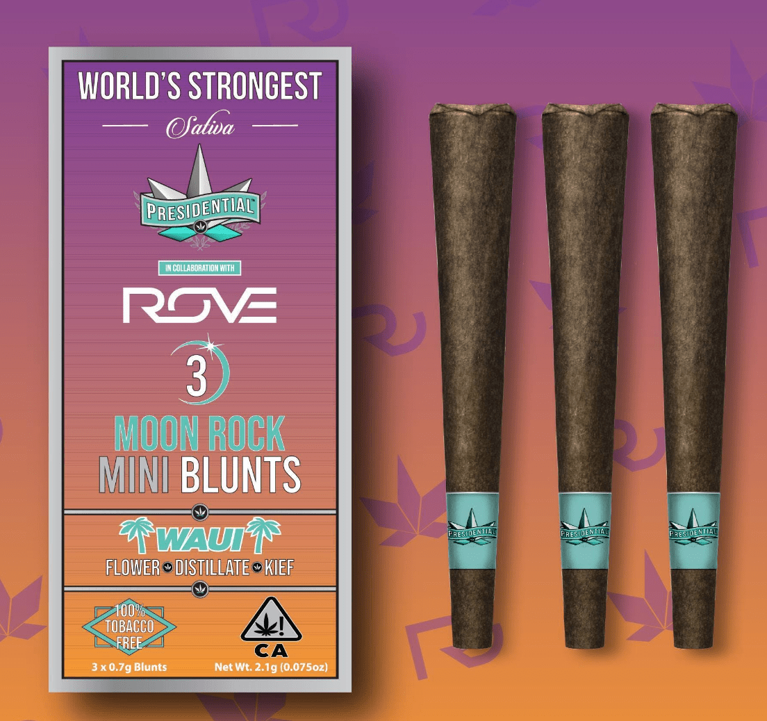 Presidential Pee-Wee Mini Moonrock Blunts 3 pack - Waui