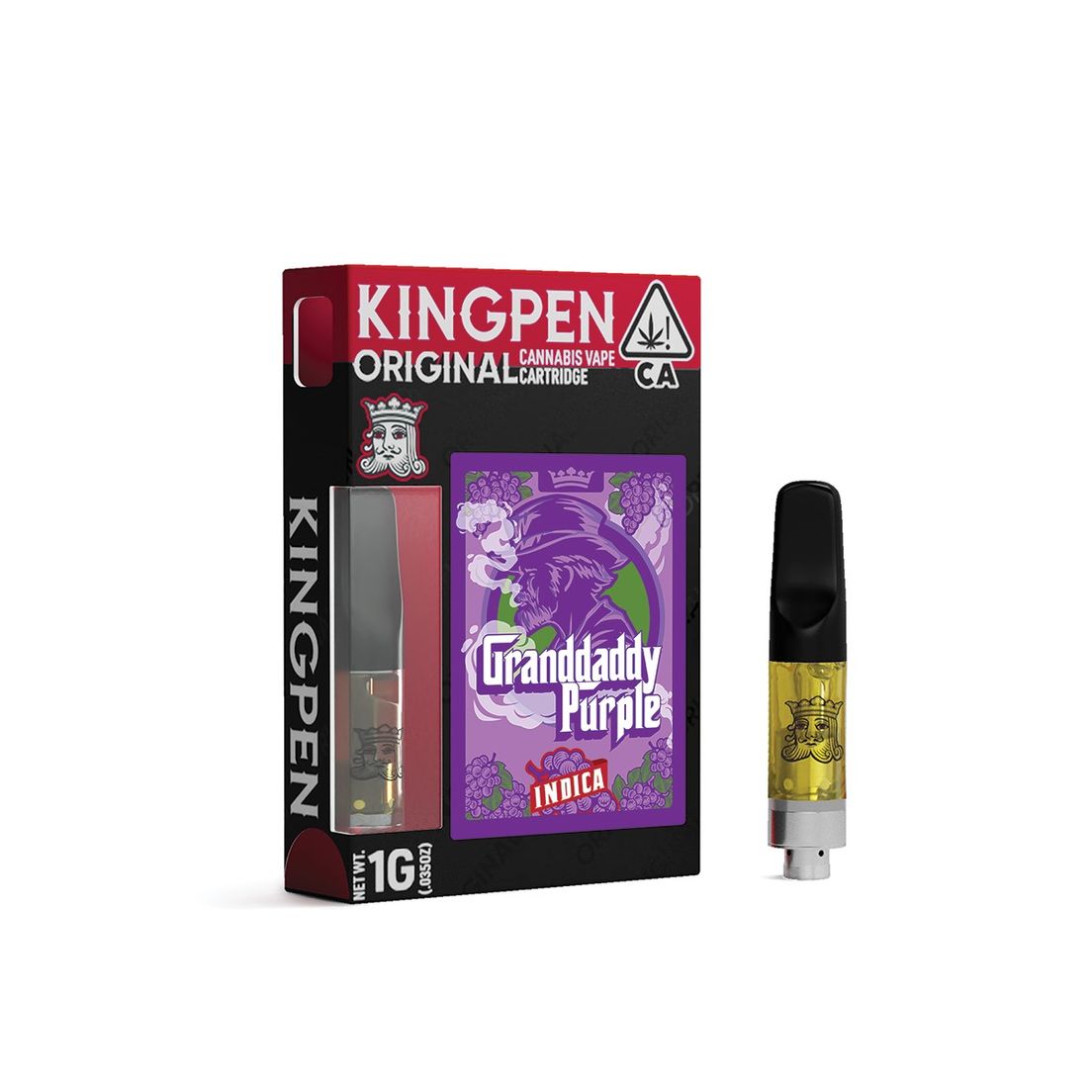 Kingpen Cartridge Granddaddy Purple 1g