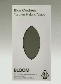 Bloom Extracts - Blue Cookies - Live Resin Cartridge - 1g - Hybrid