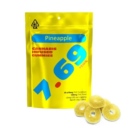 Bargain 7.69 Gummies Pineapple 100mg