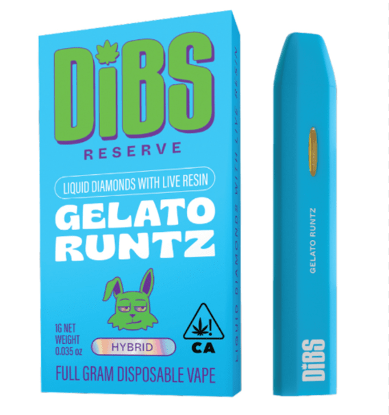 Dibs Reserve AIO Vape Gelato Runtz 1g