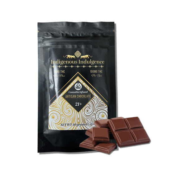 INDIGENOUS INDULGENCE CHOCOLATE BAR 100MG