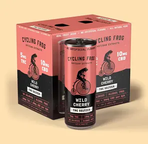 CF 5mg THC Wild Cherry Seltzer, 6 Pack