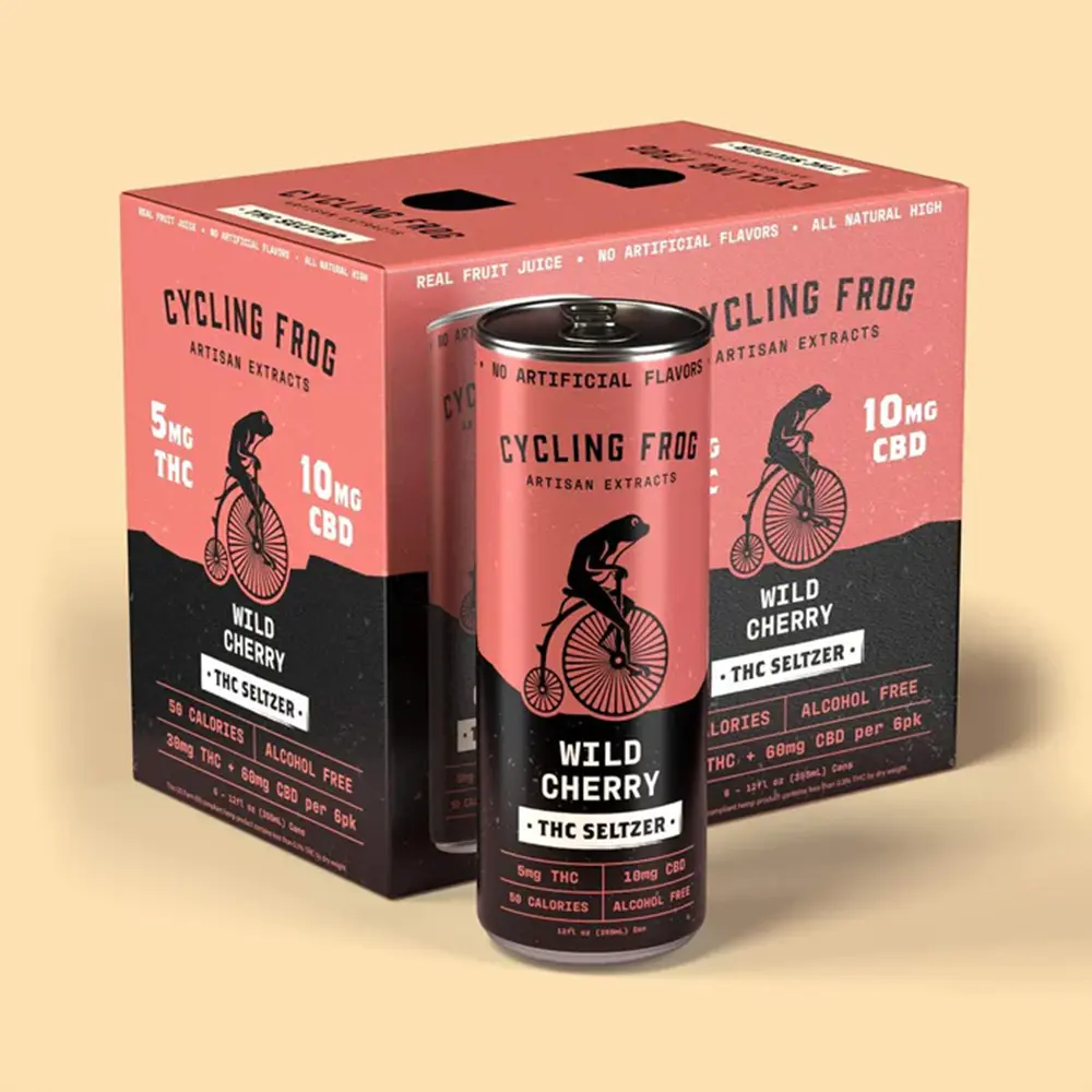 CF 5mg THC Wild Cherry Seltzer, 6 Pack