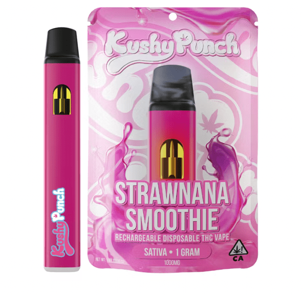 Kushy Punch 1G Disposable Strawnana Smoothie