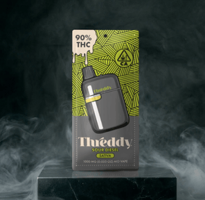 1g Sour Diesel (Sativa) All-In-One Disposable Vape - Threddy