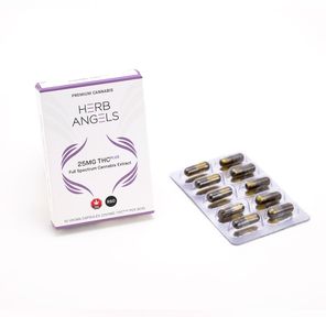 250mg (10x25mg) THC Plus (RSO) Capsules by Herb Angels