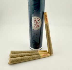 PRE-ORDER ONLY *BLOWOUT DEAL! $25 4g Blasted Blue Cookies (Hybrid) Diamond/THCA Infused Prerolls - Delta Breeze