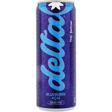 Delta 20mg THC Cannabis Water - Blueberry Acai Single