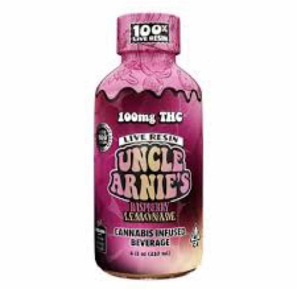 Uncle Arnies - 100mg Live Resin Beverage (Raspberry Lemonade)