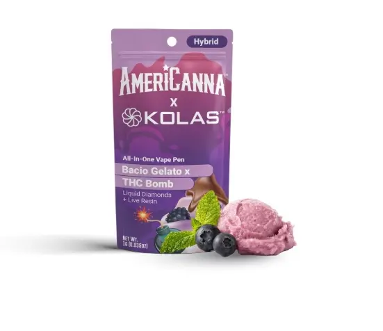 AmeriCanna x Kolas - Bacio Gelato x THC Bomb AIO 1g