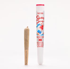 1 x 0.5g Infused Sticky Banger Pre-Roll Sativa Rocket Pop by KushKraft