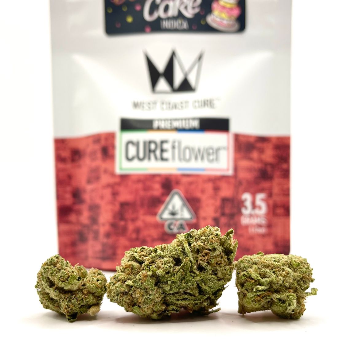 1/8 Wedding Cake (27.90%/Indica) Premium Flower - West Coast Cure