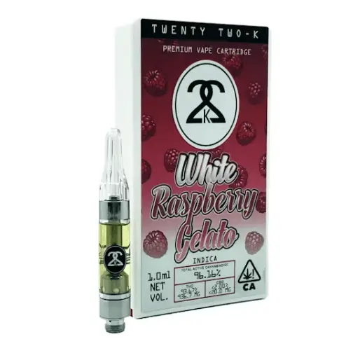 Twenty Two K / 22k - White Raspberry Gelato - Cartridge - 1 g