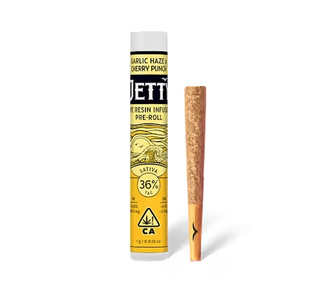Jetty Live Resin Infused Pre-roll Garlic Haze x Cherry Punch 1g