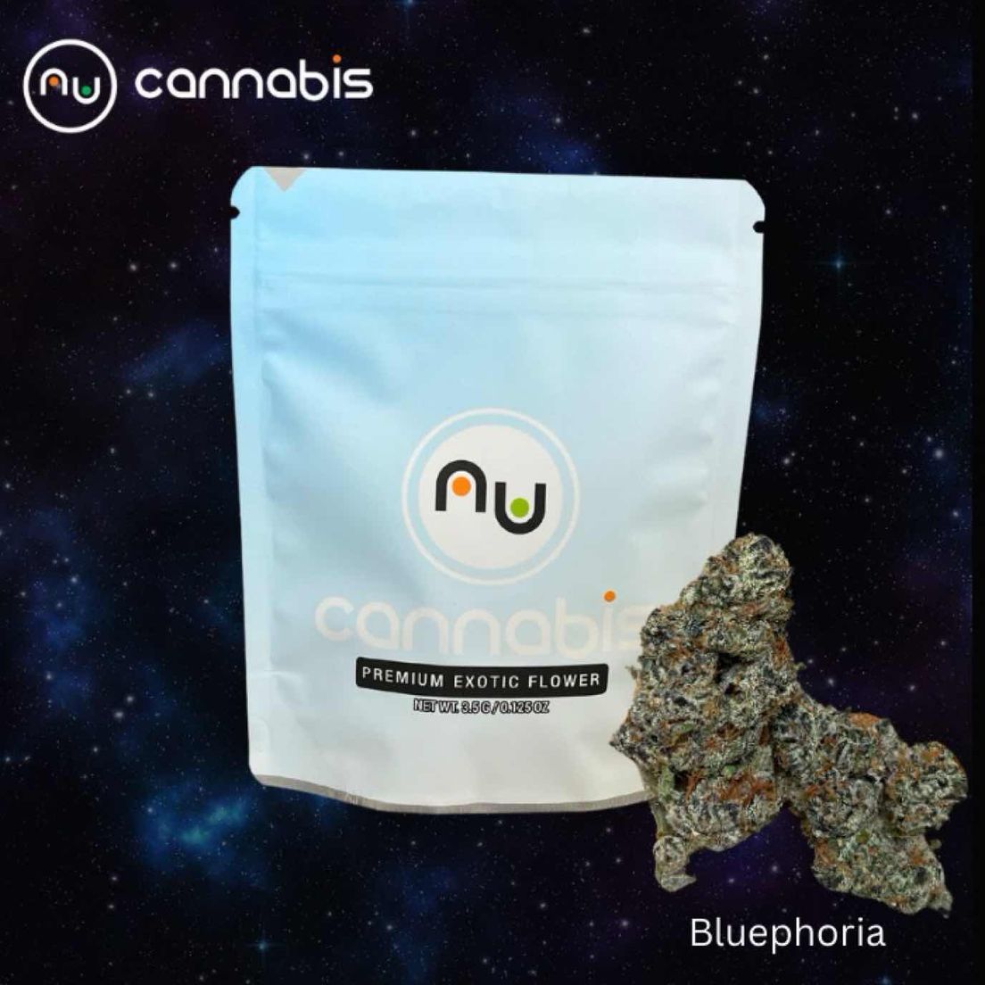NuCannabis - Bluephoria 28g - PREMIUM INDOOR FLOWERS