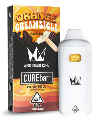 WEST COAST CURE ORANGE CREAMSICLE 1G AIO CURE BAR VAPE SATIVA