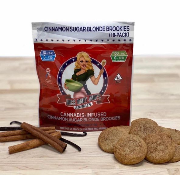 100mg Cinnamon Sugar Blonde Brookies - MISS MARY JANES