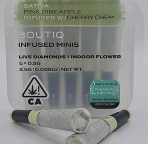 Boutiq Mini Joints (5ct) - Pink Pineapple w/ Cherry Chem