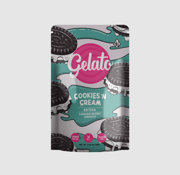 Gelato Chocolate Bar Cookies 'N Cream 100mg