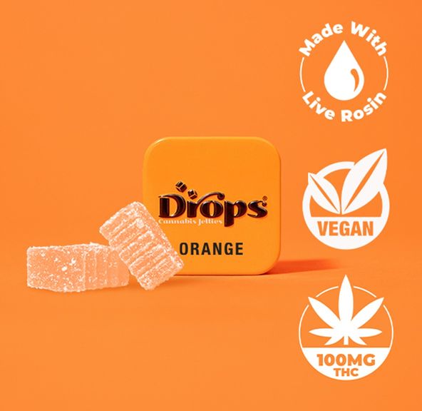 Drops Singles Orange Gummies 100mg