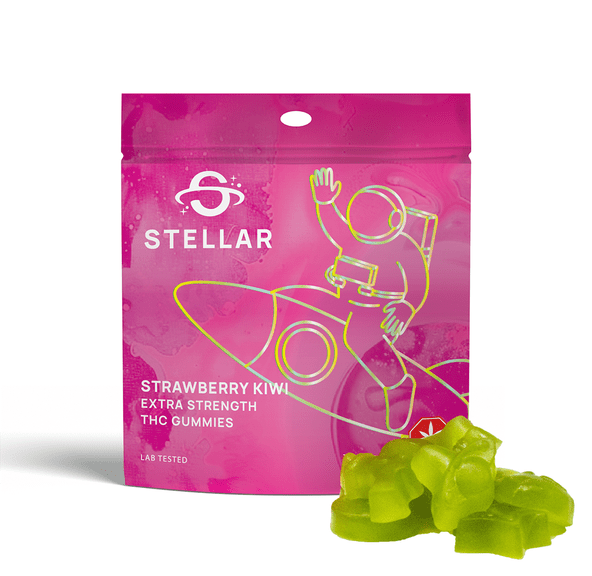 1000mg Strawberry-Kiwi Nebula Gummies by Stellar Treats