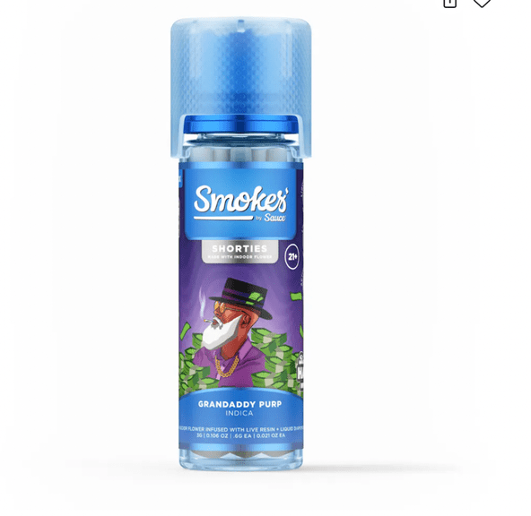 Smokers By Sauce 5PK Preroll Grandaddy Purp