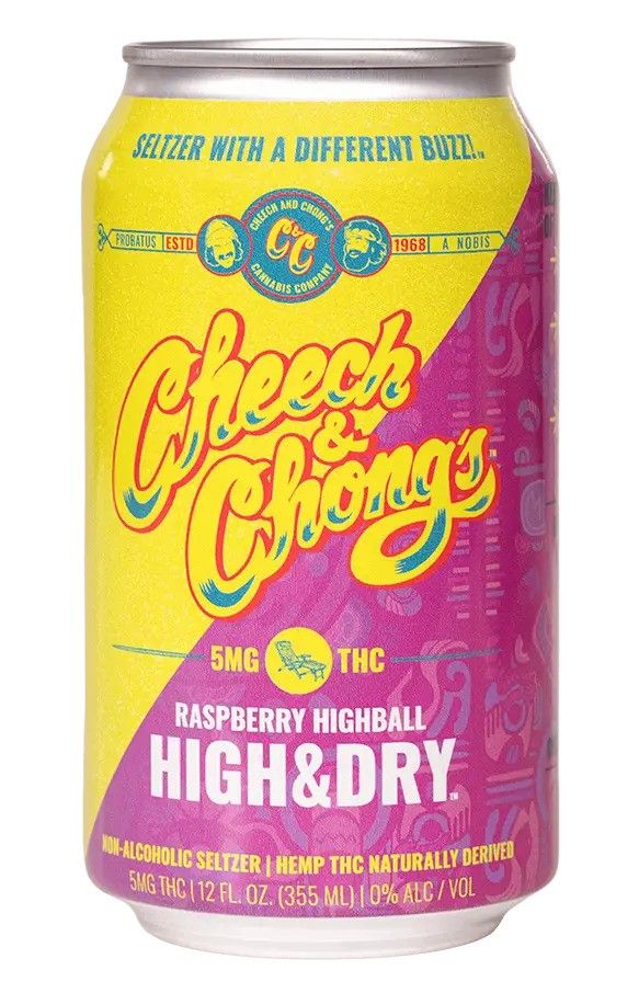 C&C High & Dry Raspberry Highball D-9 Seltzer 5mg 1pk