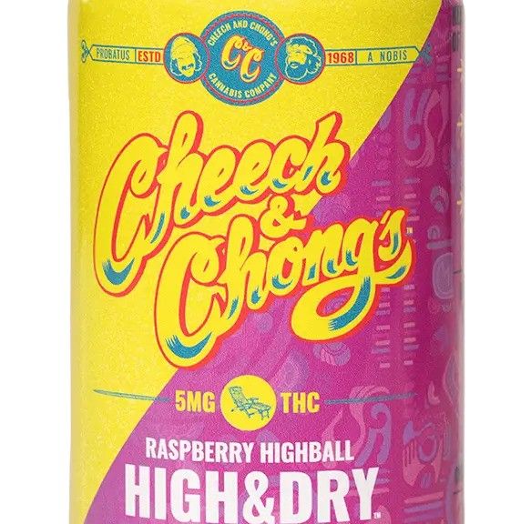 C&C High & Dry Raspberry Highball D-9 Seltzer 5mg 1pk