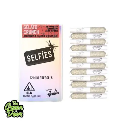 SELFIES - Gelato Crunch - Infused Preroll 12 Pk - 3g