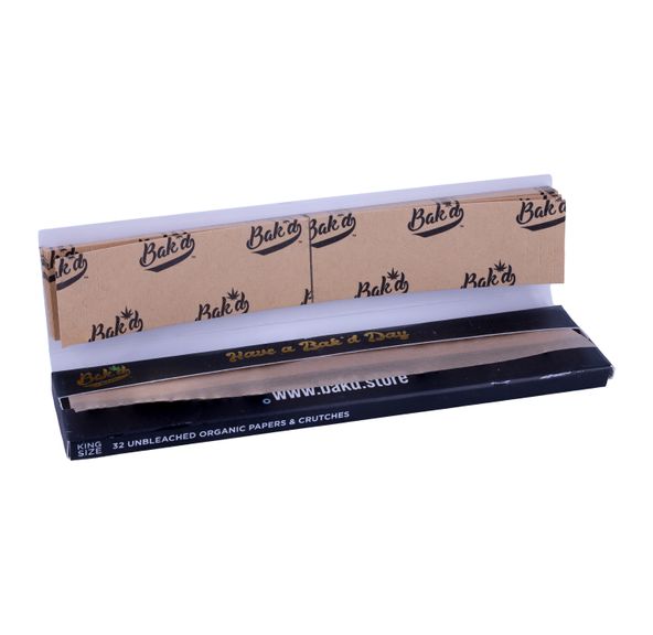 Bak'd Papers King Size w/ Filters -Organic