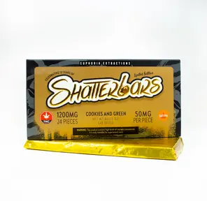 1200mg Sativa Cookies and Green Shatter Bar by Euphoria Extractions GOLDEN TICKET INSIDE