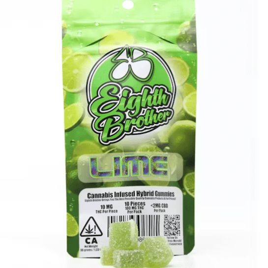Lime Gummies 10 pack (100mg)