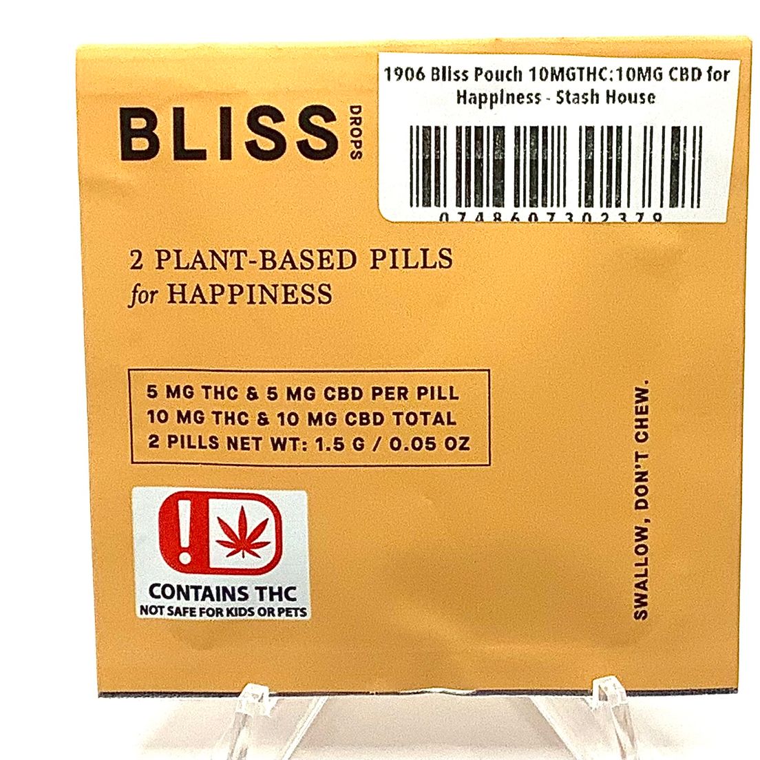 1906 Bliss Pouch 10MGTHC:10MG CBD for Happiness - Stash House