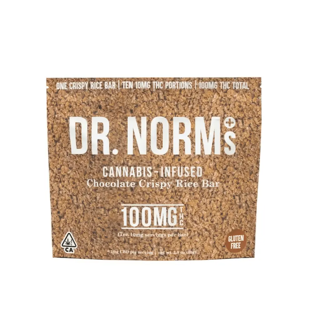 Dr. Norm's - Chocolate Crispy Rice Bar - 100mg - 80 g