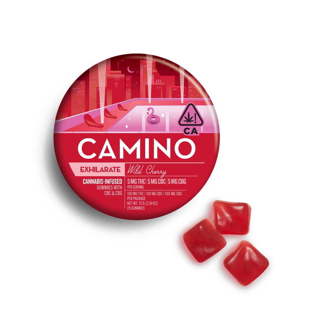 Camino Gummies Wild Cherry 100mg