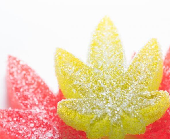 50mg THC Gummy Leaf By Green Rock
