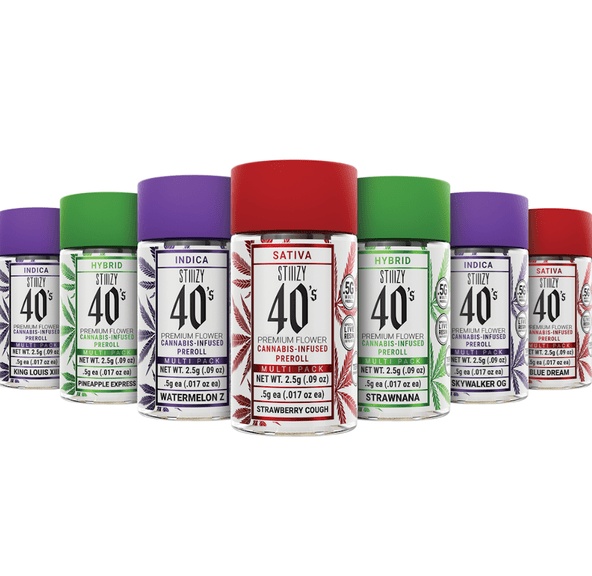 STIIIZY - 40's Multi-Pack (x5) .5g Prerolls - 2.5g - Skywalker OG