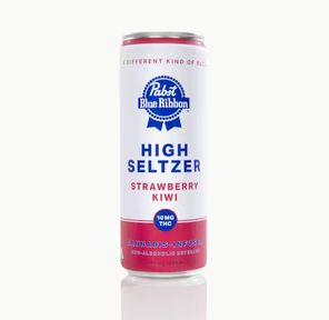 Pabst Blue Ribbon- STRAWBERRY KIWI HIGH SELTZER 10MG