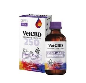 VET CBD Regular Strength Tincture 250mg CBD / 12.5mg THC