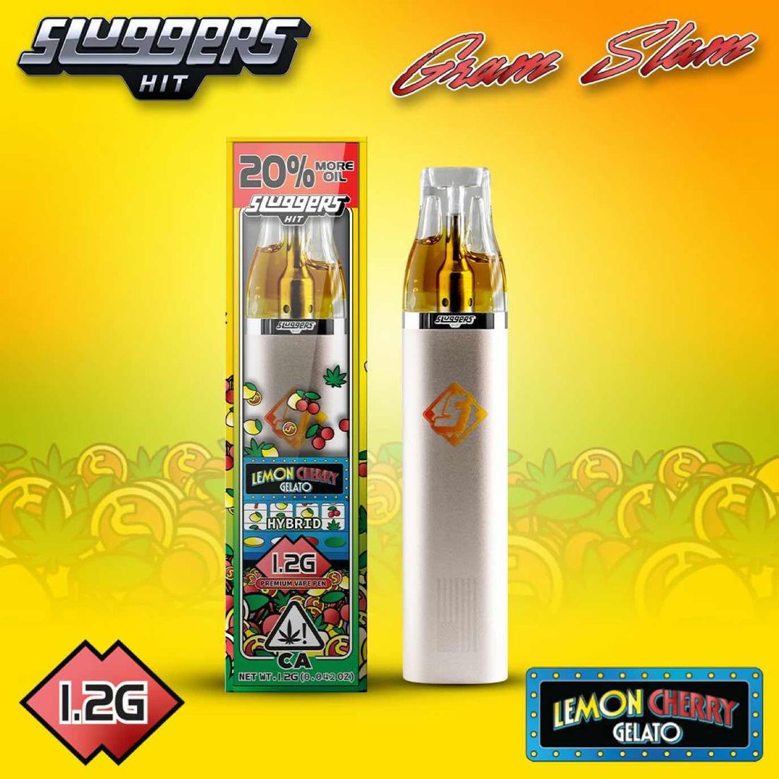 Sluggers - 1.2g Disposable (Lemon Cherry Gelato)