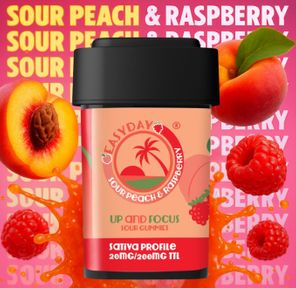 Edibles-Sour Peach & Raspberry 20mg