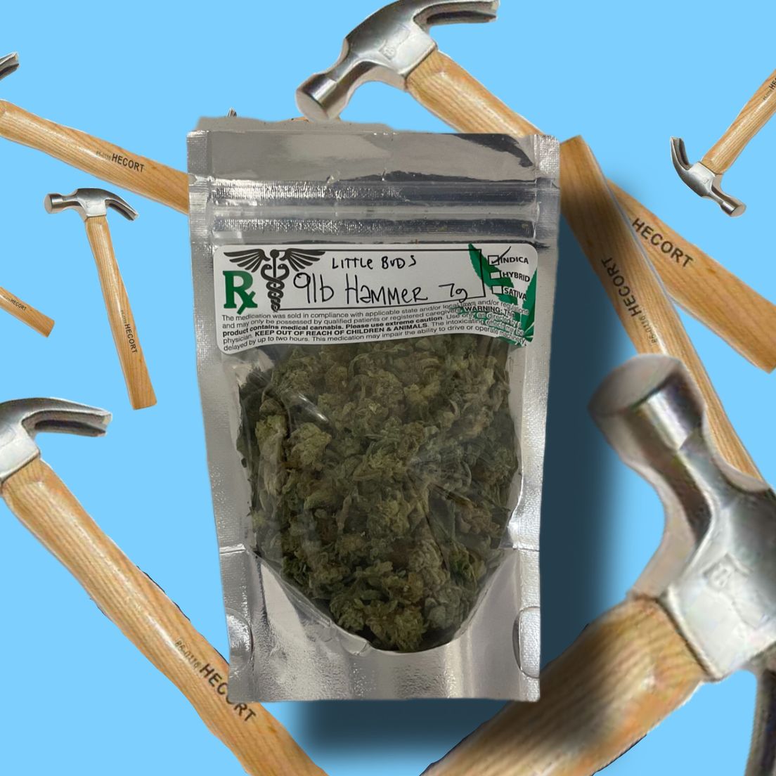 9 LB Hammer Little Buds - Quarter Ounce