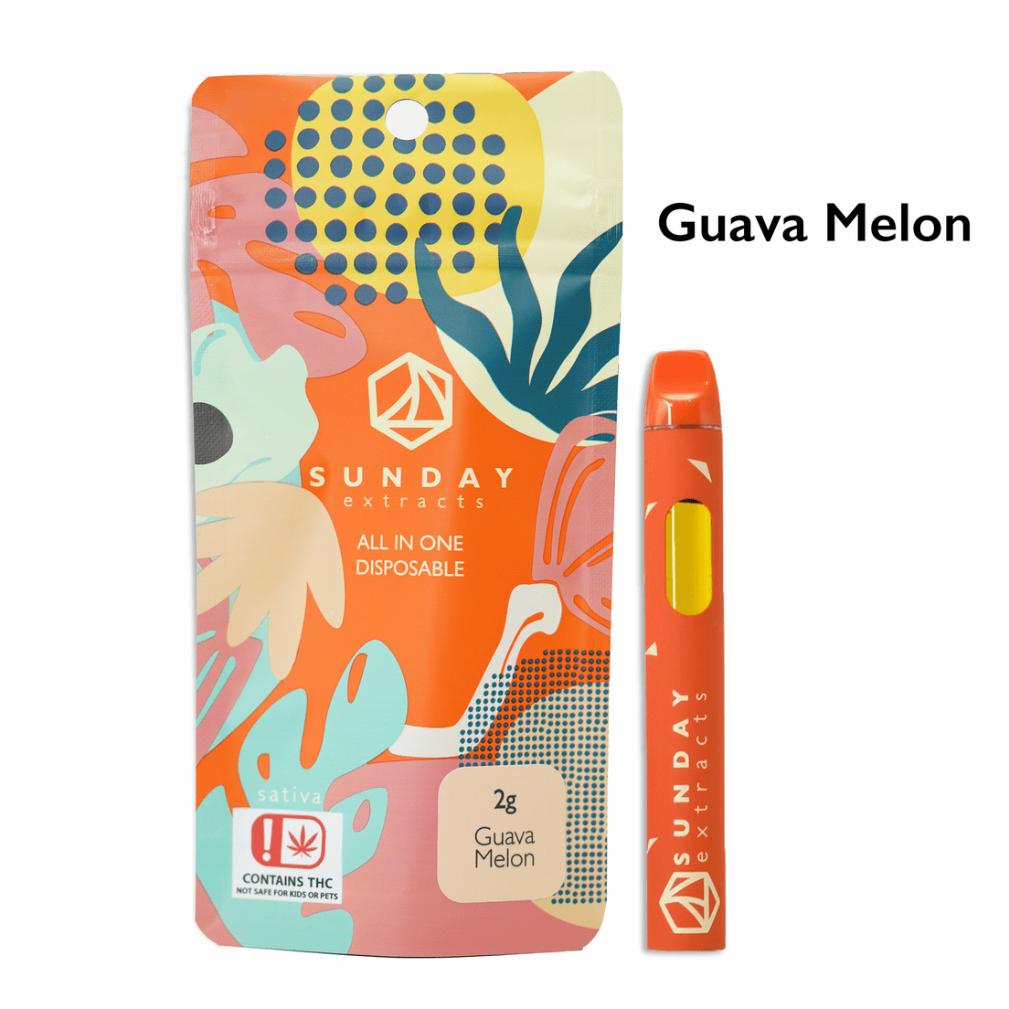 Sunday Extracts 2G Disposable (Guava Melon)